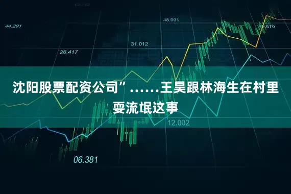 沈阳股票配资公司”……王昊跟林海生在村里耍流氓这事